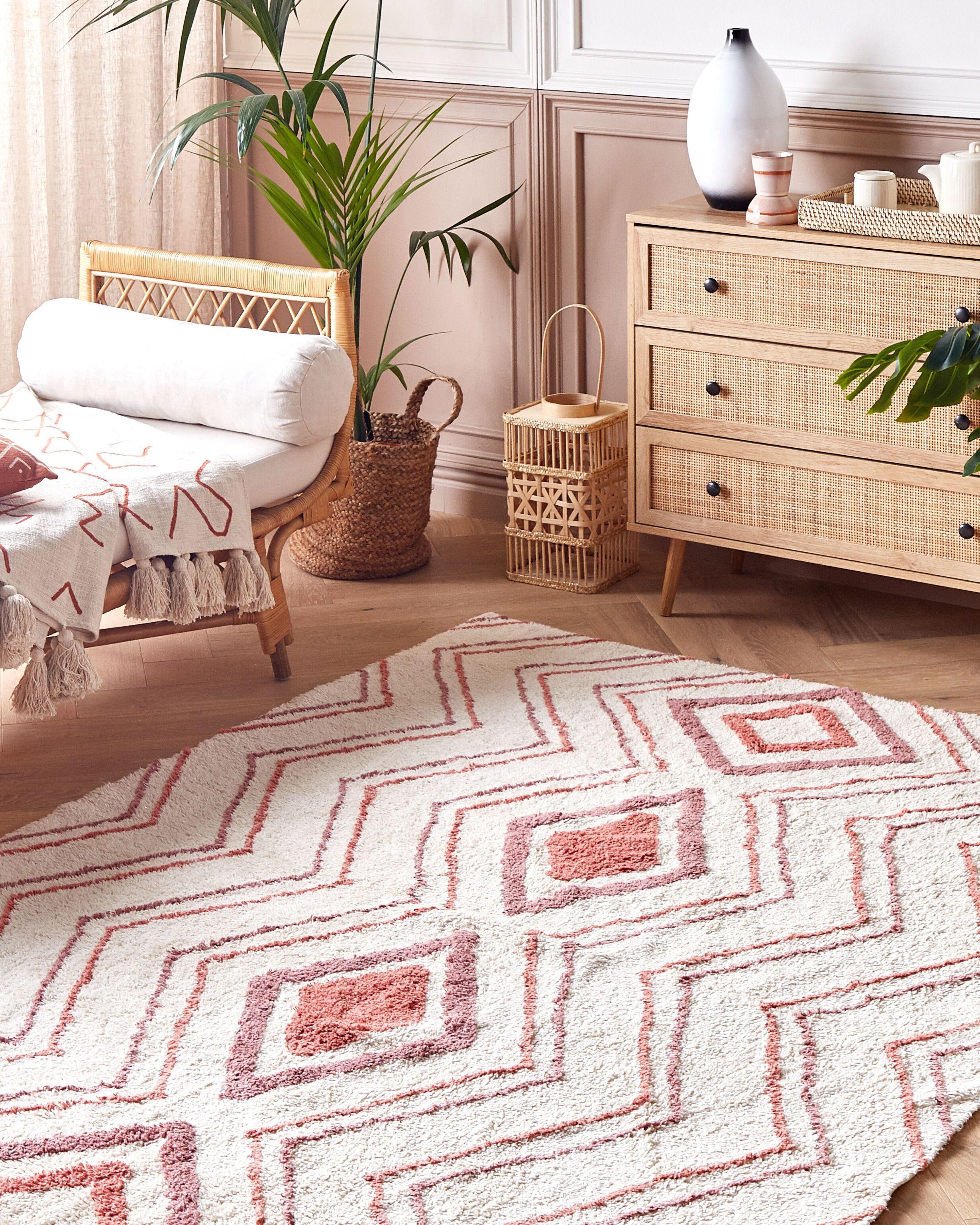 Beliani Tapis en Coton Boho KASTAMONU  