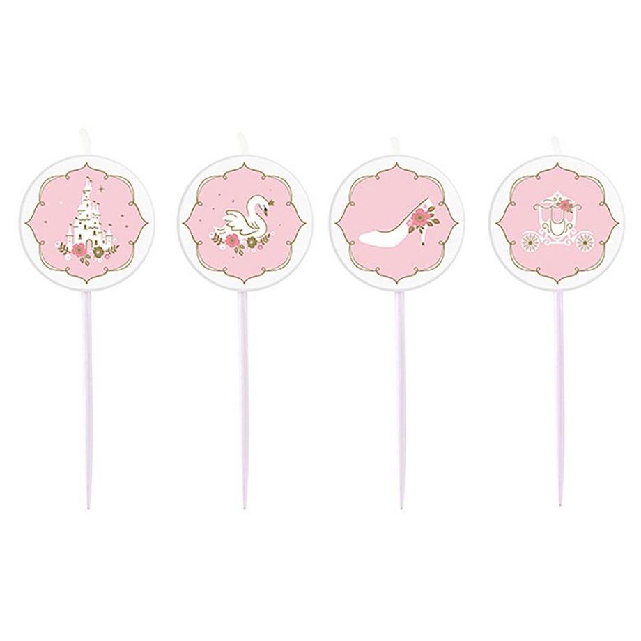 amscan  Figurenkerzen Princess (4Teile) 