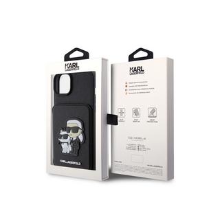 KARL LAGERFELD  Cover iPhone 15 Saffiano portacarte 