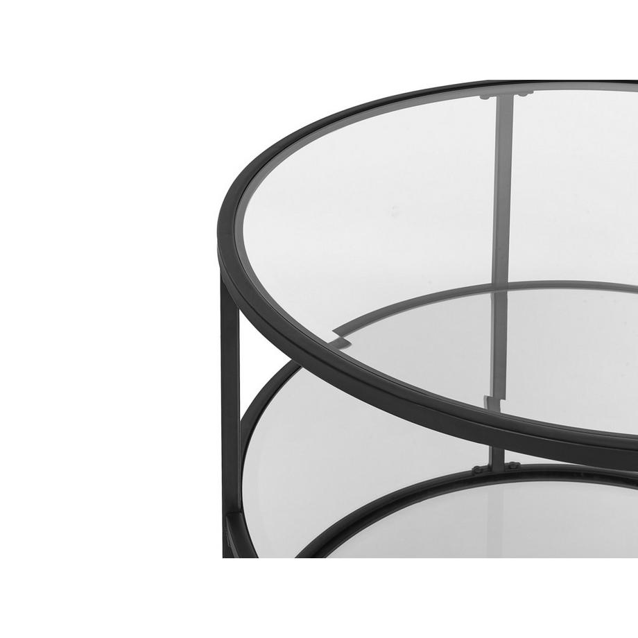 Beliani Table basse en Verre de sécurité Moderne BIRNEY  