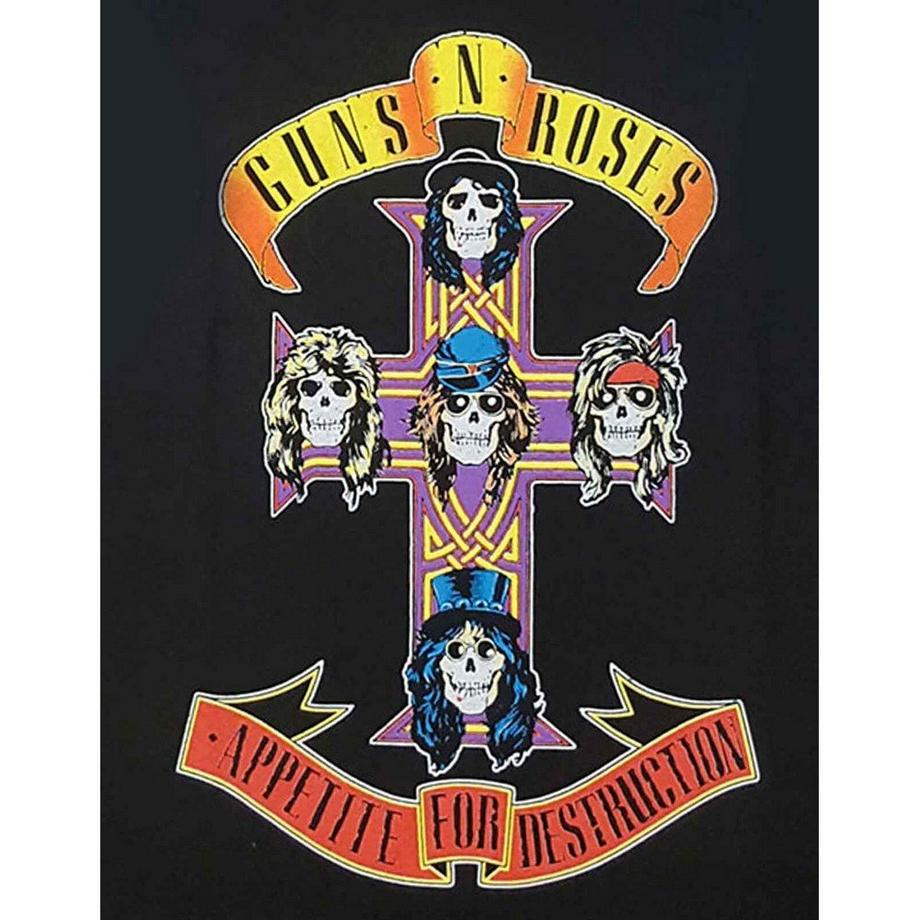 Guns N Roses Appetite For Destruction T-Shirt Manches Raglan  