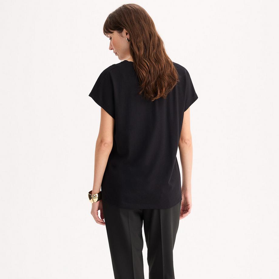 La Redoute Collections V-Ausschnitt T-Shirt  