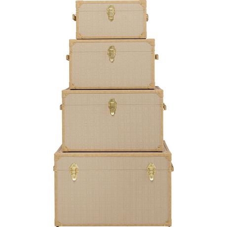 KARE Design Cassapanca Cappuccino (set di 4)  