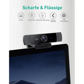 AUKEY  PC-LM1E webcam 2 MP 1920 x 1080 Pixel USB 