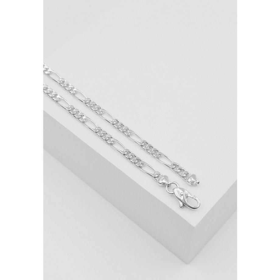 MUAU Schmuck  Collier figaro or blanc 375, 4mm, 45cm 