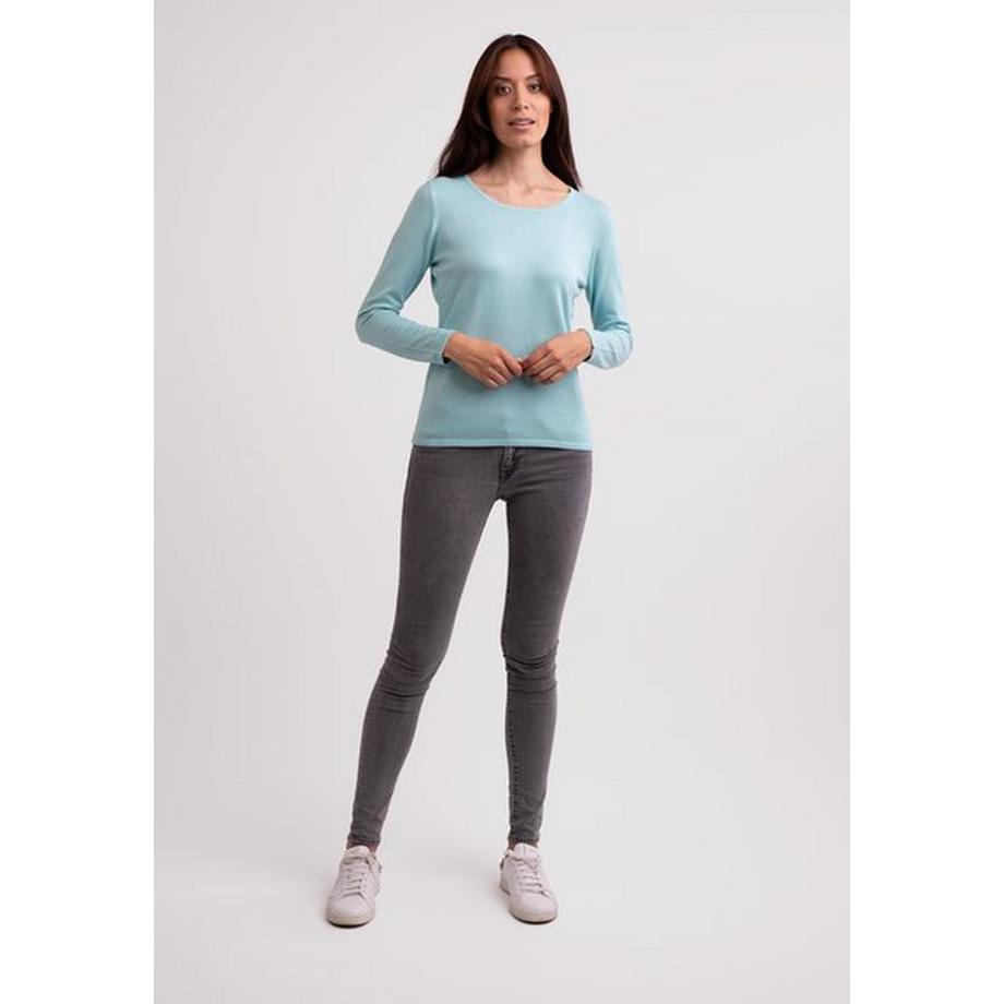 CASH-MERE.CH Pullover Girocollo Seta Cashmere  