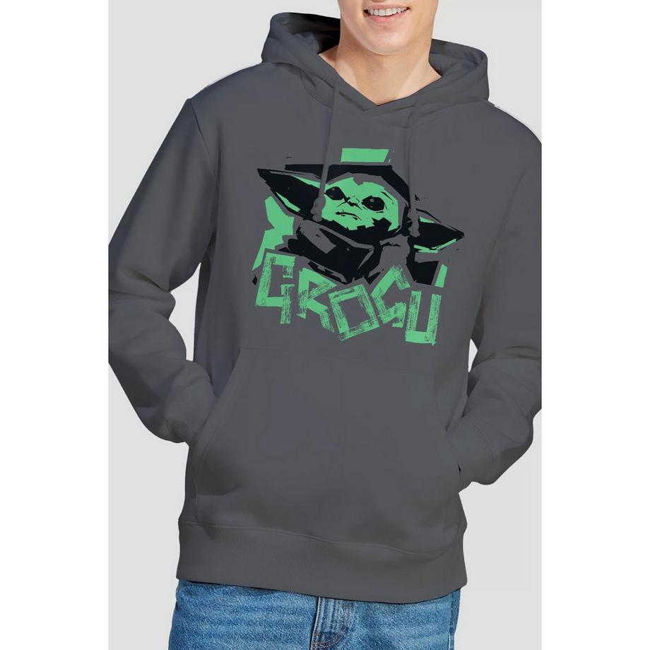STAR WARS Star Wars Grogu Stampa Grafica Felpa con Cappuccio  