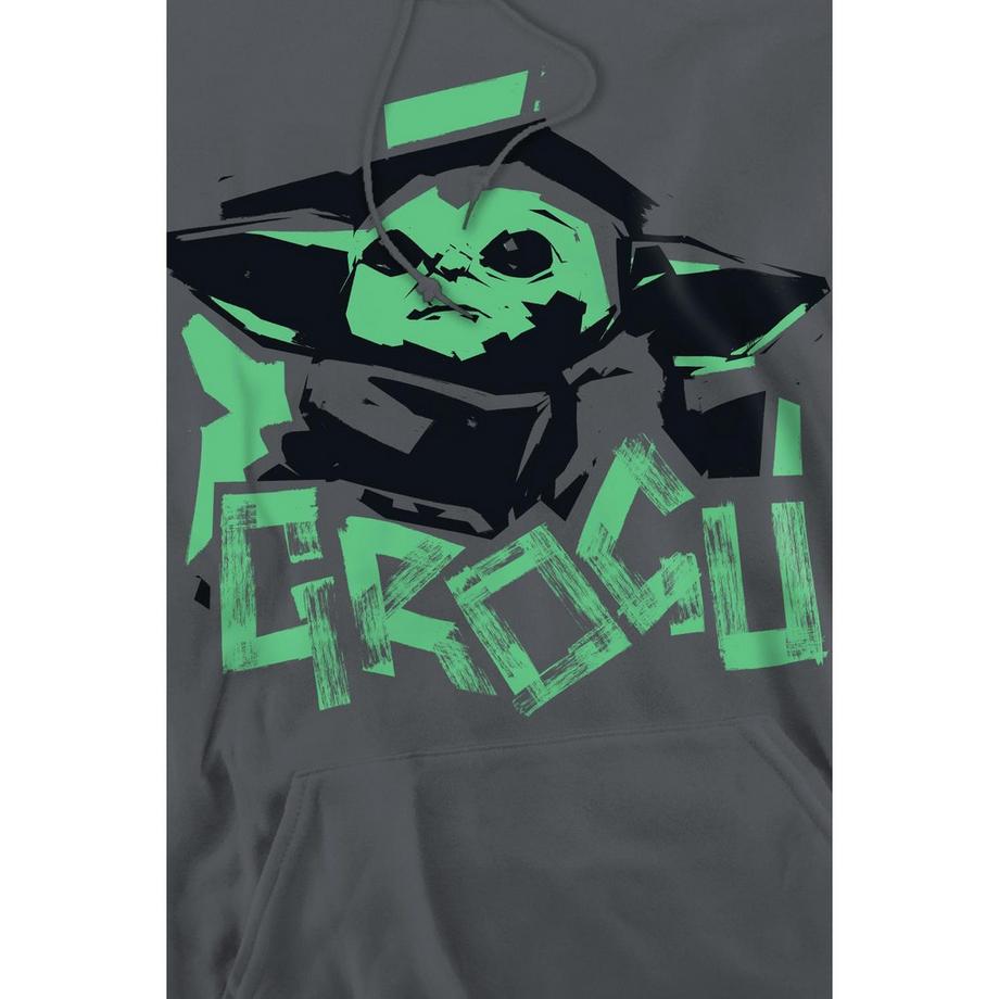 STAR WARS Star Wars Grogu Stampa Grafica Felpa con Cappuccio  
