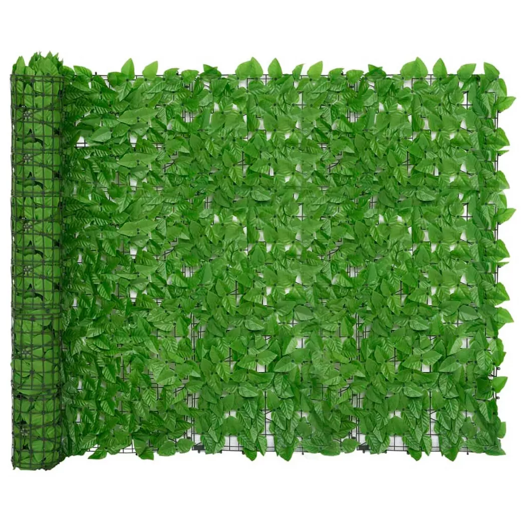 vidaXL Écran de balcon avec feuilles vert 600x150 cm