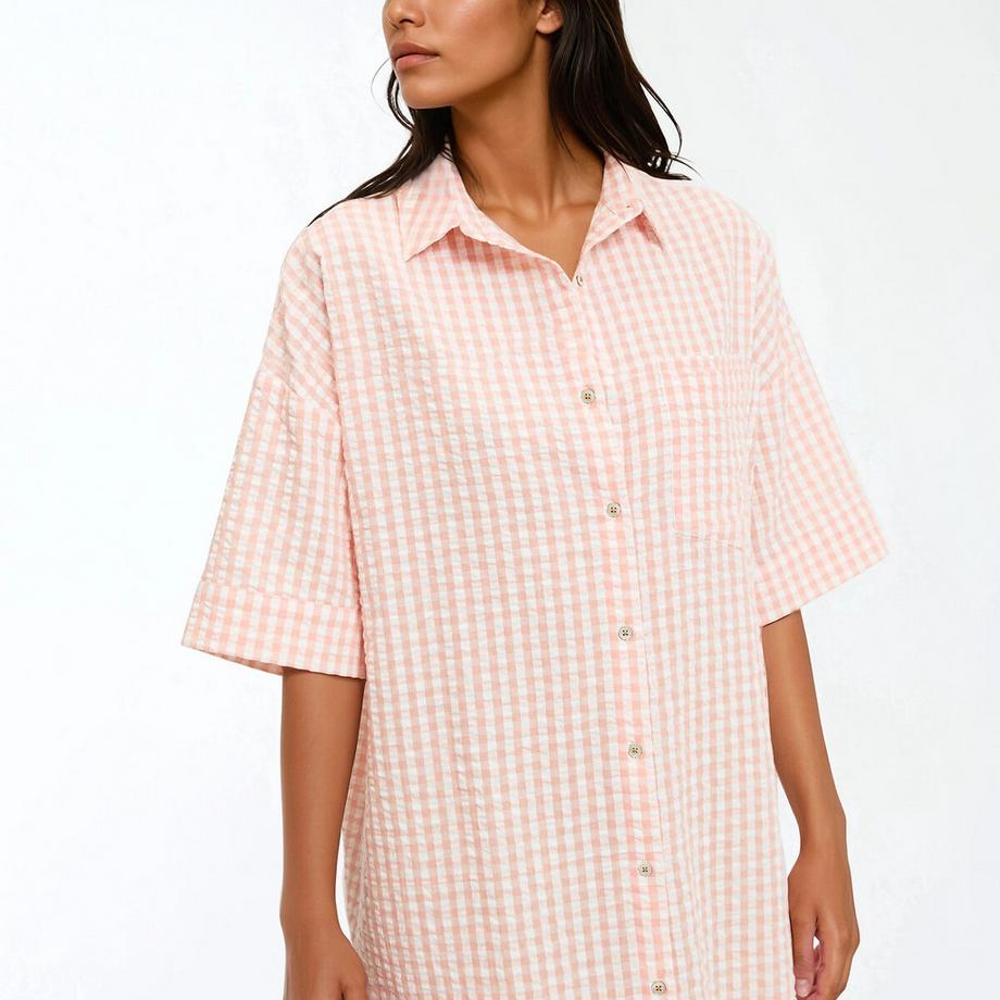 La Redoute Collections Camicia da notte seersucker  
