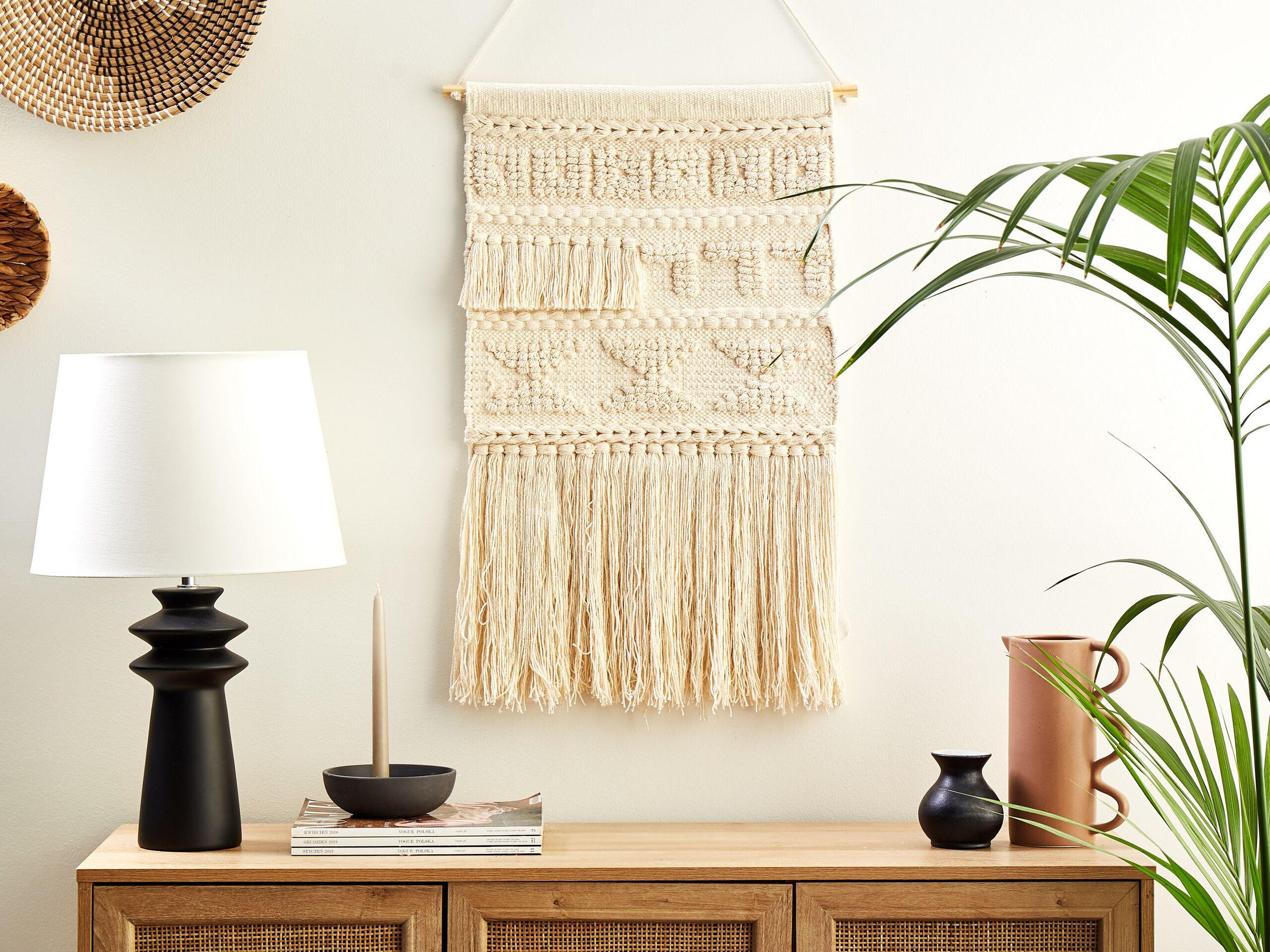 Beliani Decorazione da parete in tessuto en Cotone Boho KAMOKE  