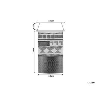 Beliani Suspension murale en tissu en Coton Boho KAMOKE  