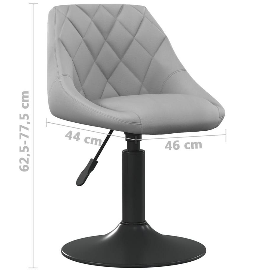 VidaXL sedia da pranzo Velluto  