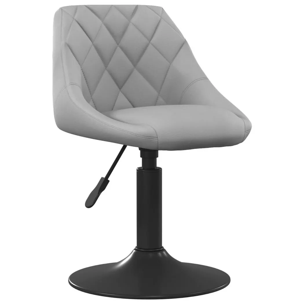 Vidaxl - Chaise de salle à manger Gris clair Velours
