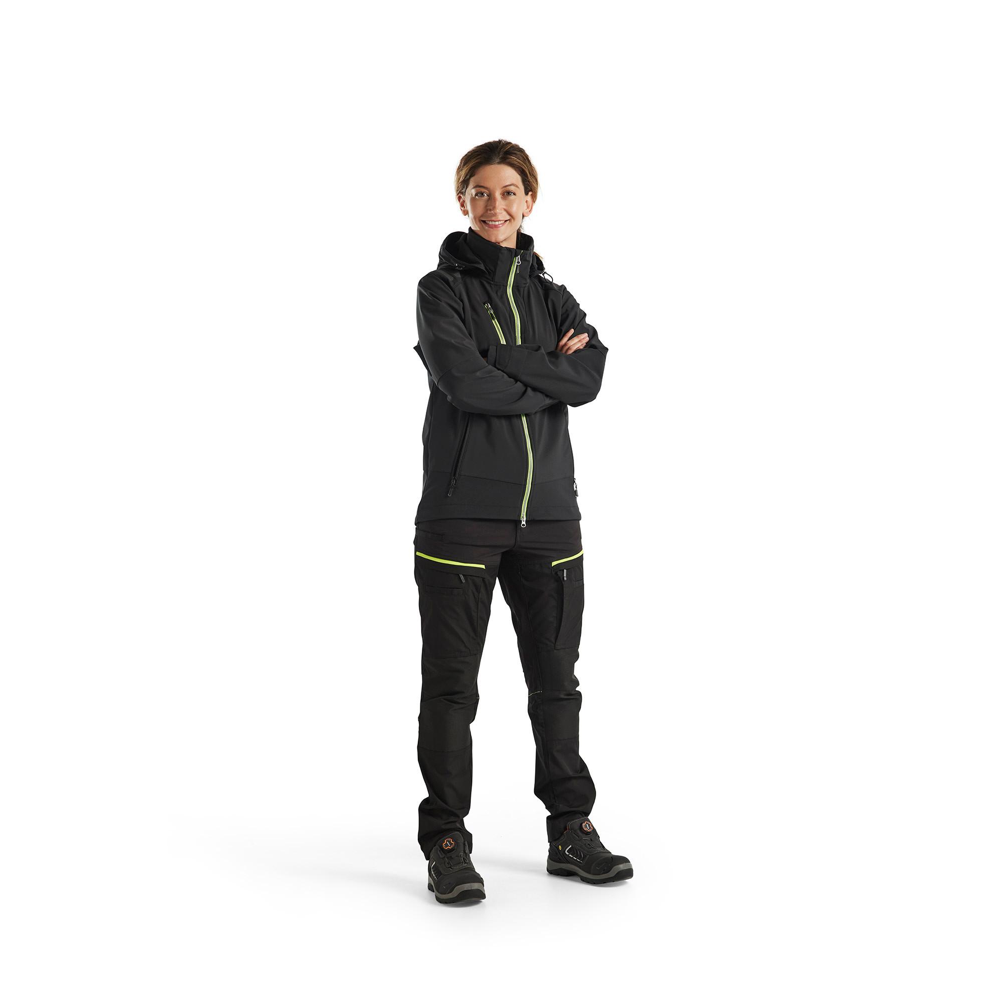 Blaklader Softshell Regenjacke mit hohem Kragen  