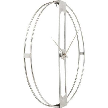 KARE Design Clip horloge murale argent Ø60cm  