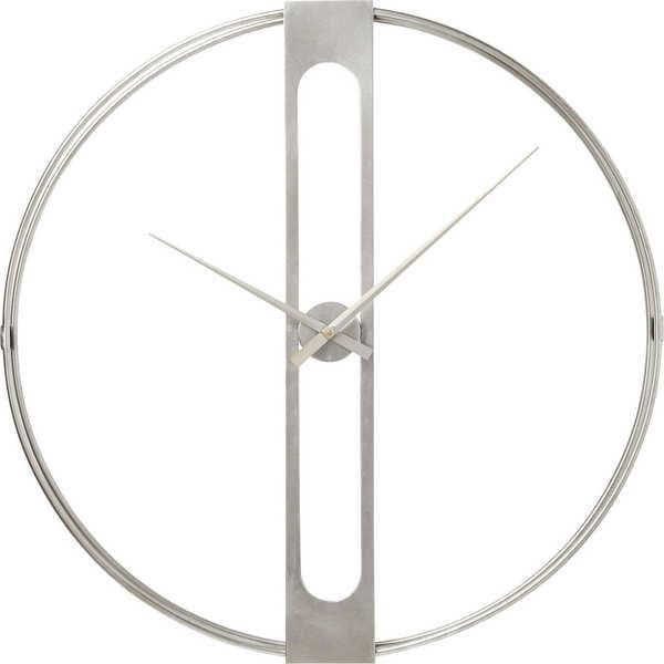 KARE Design Clip horloge murale argent Ø60cm  