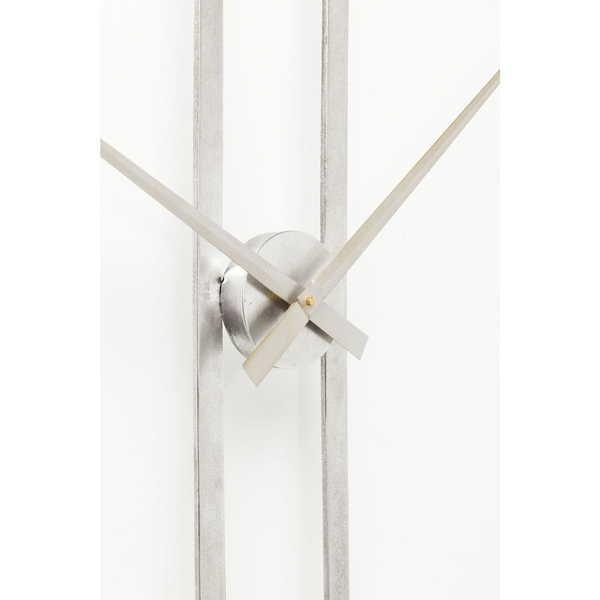 KARE Design Clip horloge murale argent Ø60cm  