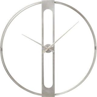 KARE Design Wanduhr Clip Silber Ø60cm  