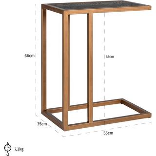 mutoni Beistelltisch Blackbone messing 55  