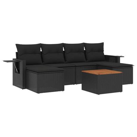 VidaXL set divano da giardino Polirattan  