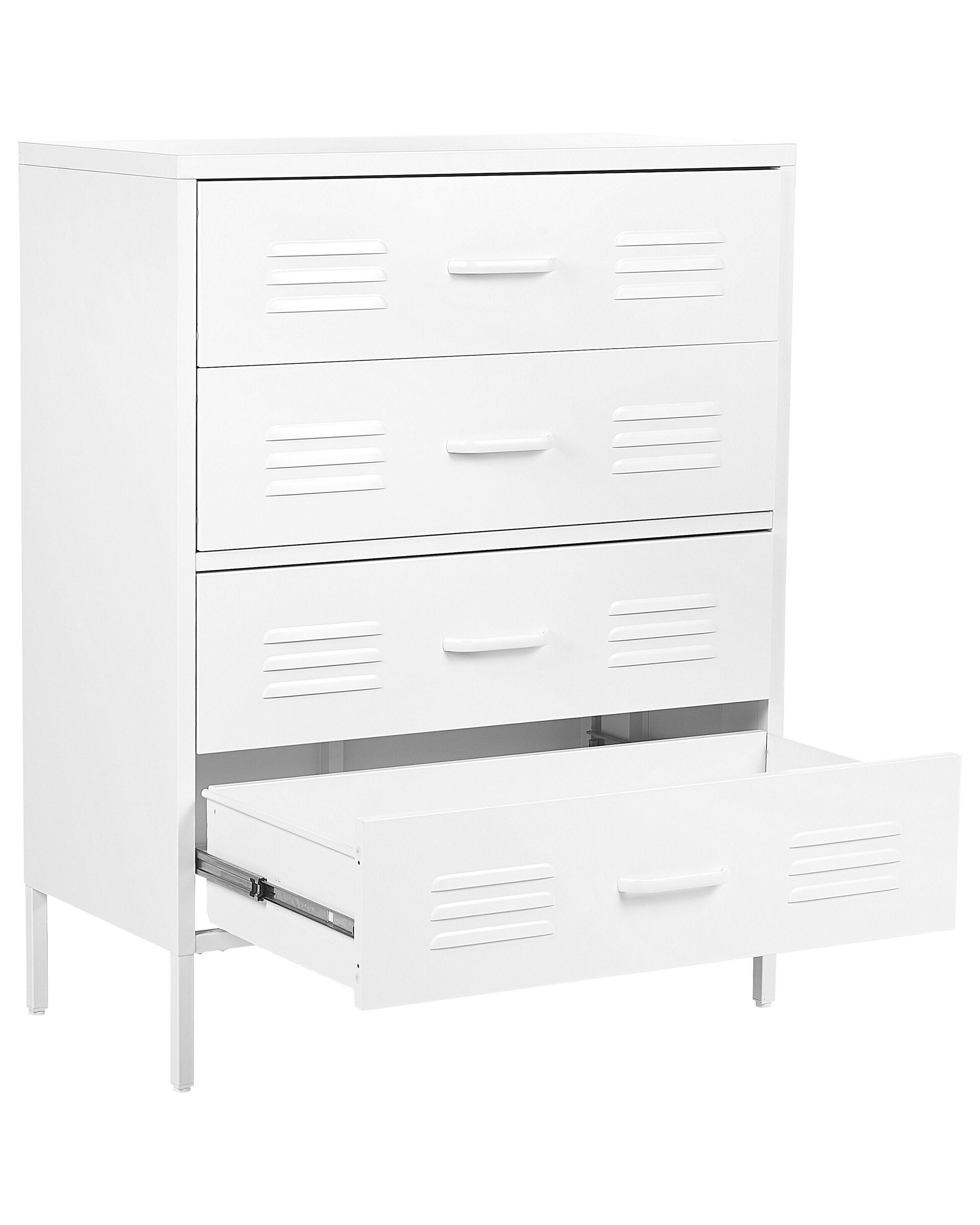 Beliani Cassettiera en Acciaio Moderno ENAGO  