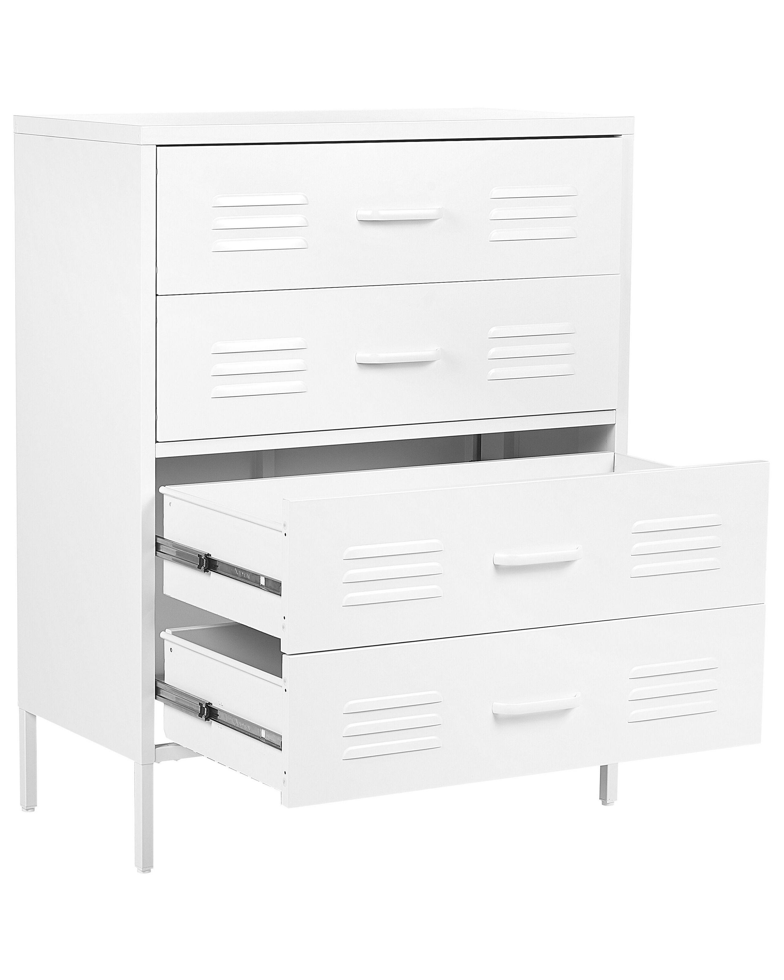 Beliani Cassettiera en Acciaio Moderno ENAGO  