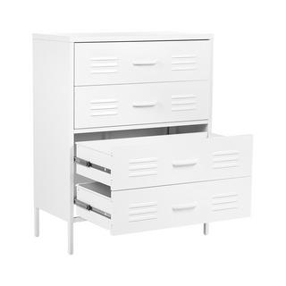 Beliani Cassettiera en Acciaio Moderno ENAGO  