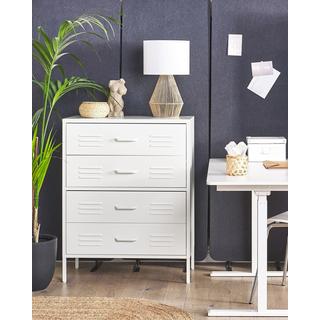 Beliani Cassettiera en Acciaio Moderno ENAGO  