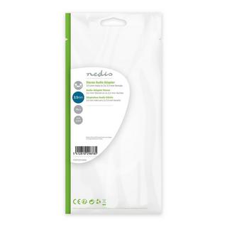 Nedis  Stereo-Audio-Adapter | 3,5 mm Stecker | 2x 3,5 mm, Buchse | Vergoldet | Gerade | ABS | Schwarz | 10 Stk. | Plastikbeutel 