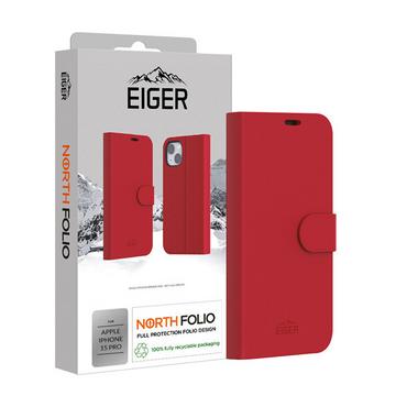 Eiger iPhone 15 Pro North Folio Case rot