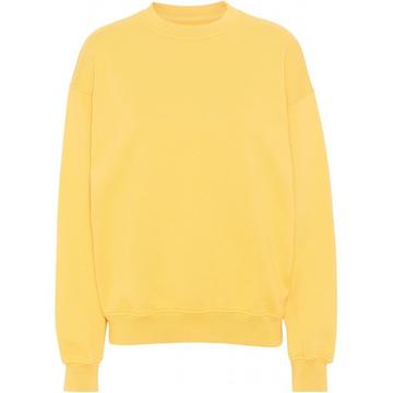 Sweatshirt col rond  Organic oversized lemon yellow