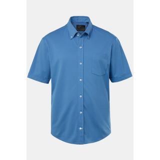 JP1880  Chemise en maille piquée coupe Modern, avec technologie FLEXNAMIC®, manches courtes et col à pointes boutonnées 