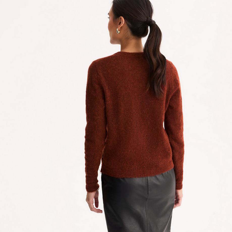 La Redoute Collections Pullover girocollo con motivo pointelle  