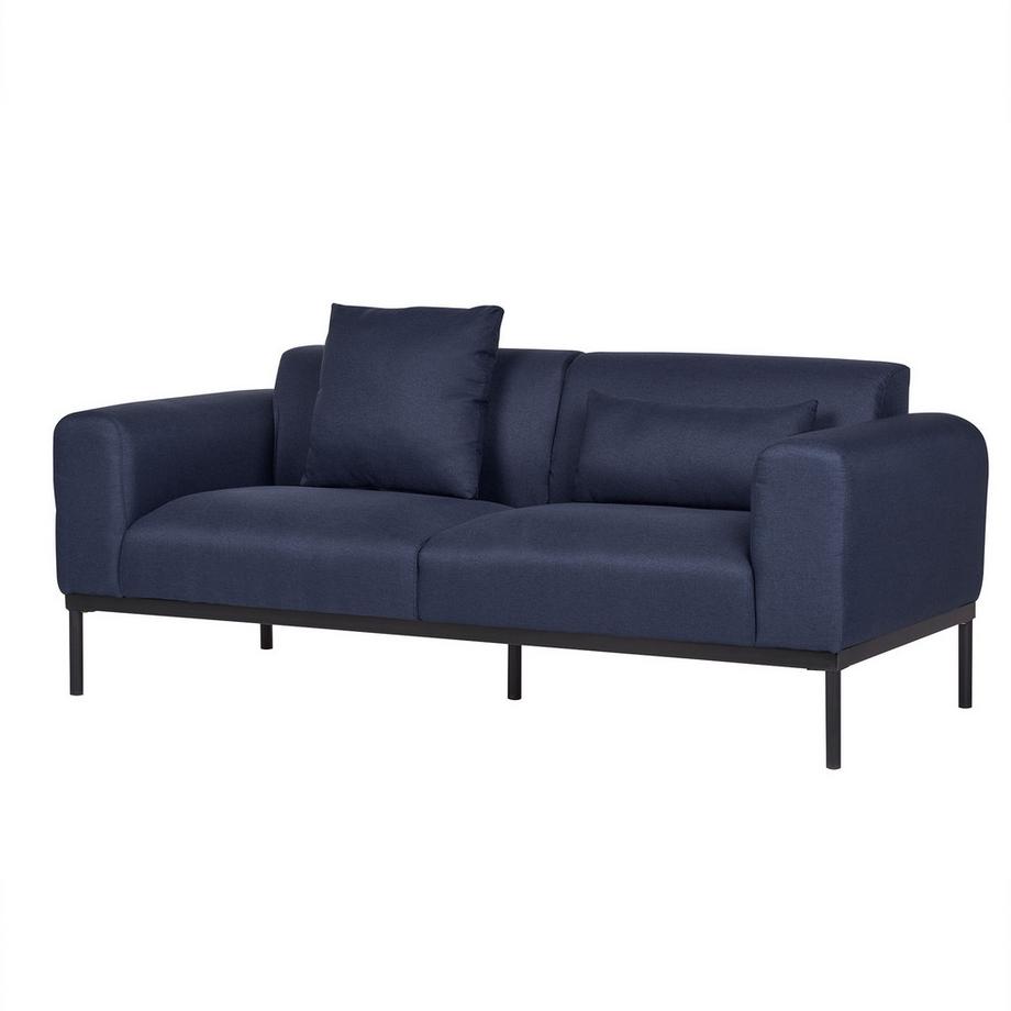 Beliani 2 Sitzer Sofa aus Kunstleinen  MALMOS  