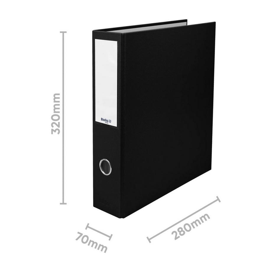 Biella BIELLA Zeigebuch Dinor-Quatro 7cm 126447.02 schwarz, 4-Ring A4  