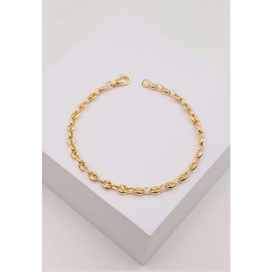 MUAU Schmuck  Bracelet Schiffsanker Bracelet Gelbgold 750, 22cm, 4.5mm 