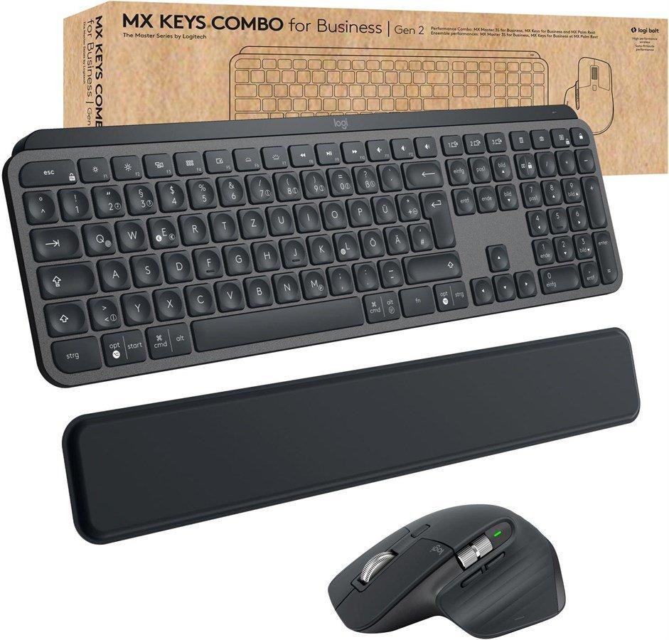 Logitech  Tastatur-Maus-Set MX Keys Combo for Business 2. Gen 