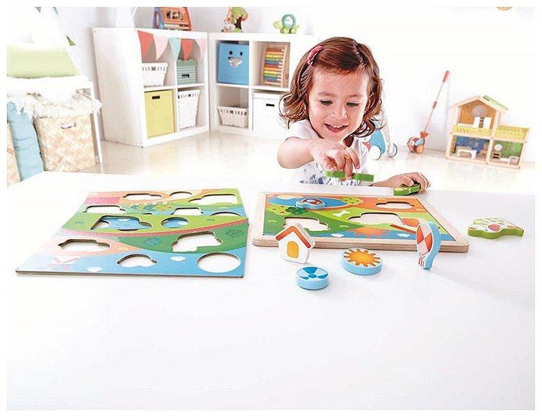 Hape  Puzzle Pepe & Friends Sonnental Puzzle (12Teile) 