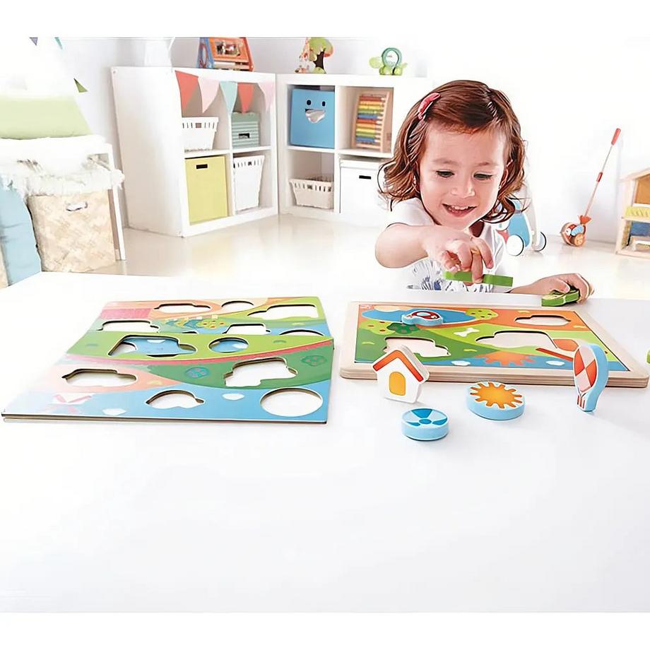 Hape  Puzzle Pepe & Friends Sonnental Puzzle (12Teile) 