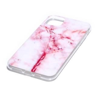 Cover-Discount  iPhone 11 Pro Max - Custodia siliconica morbida marrone Marmo 