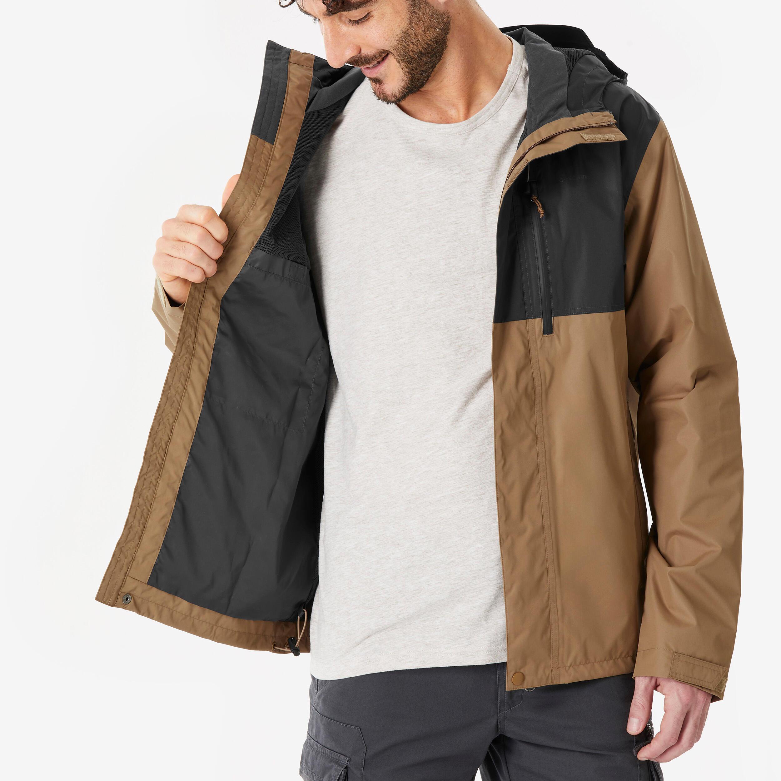 QUECHUA NH500 Imper Giacca da Trekking Impermeabile Uomo  