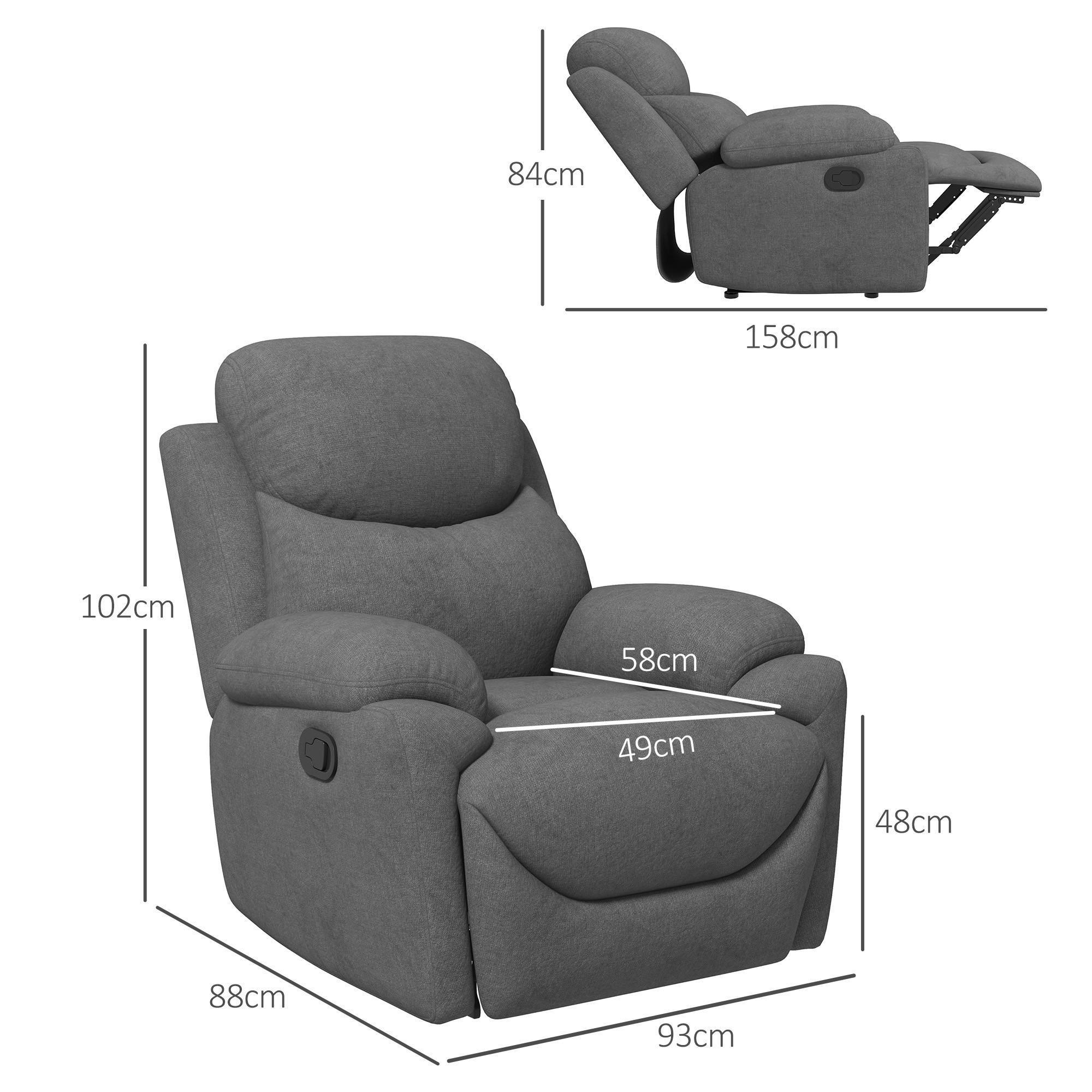 HOMCOM Fauteuil de relaxation  