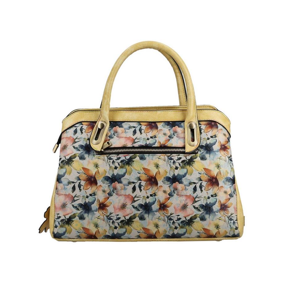 Laura Vita Sac à main motif floral avec poignée supérieure  