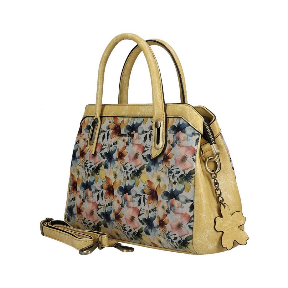 Laura Vita Sac à main motif floral avec poignée supérieure  