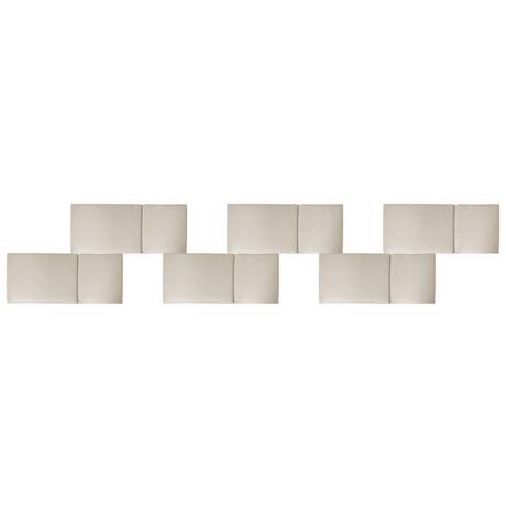 Beliani Set di 6 cuscini schienale/seduta en Poliestere Moderno JAVA/AMANTEA PREMIUM  