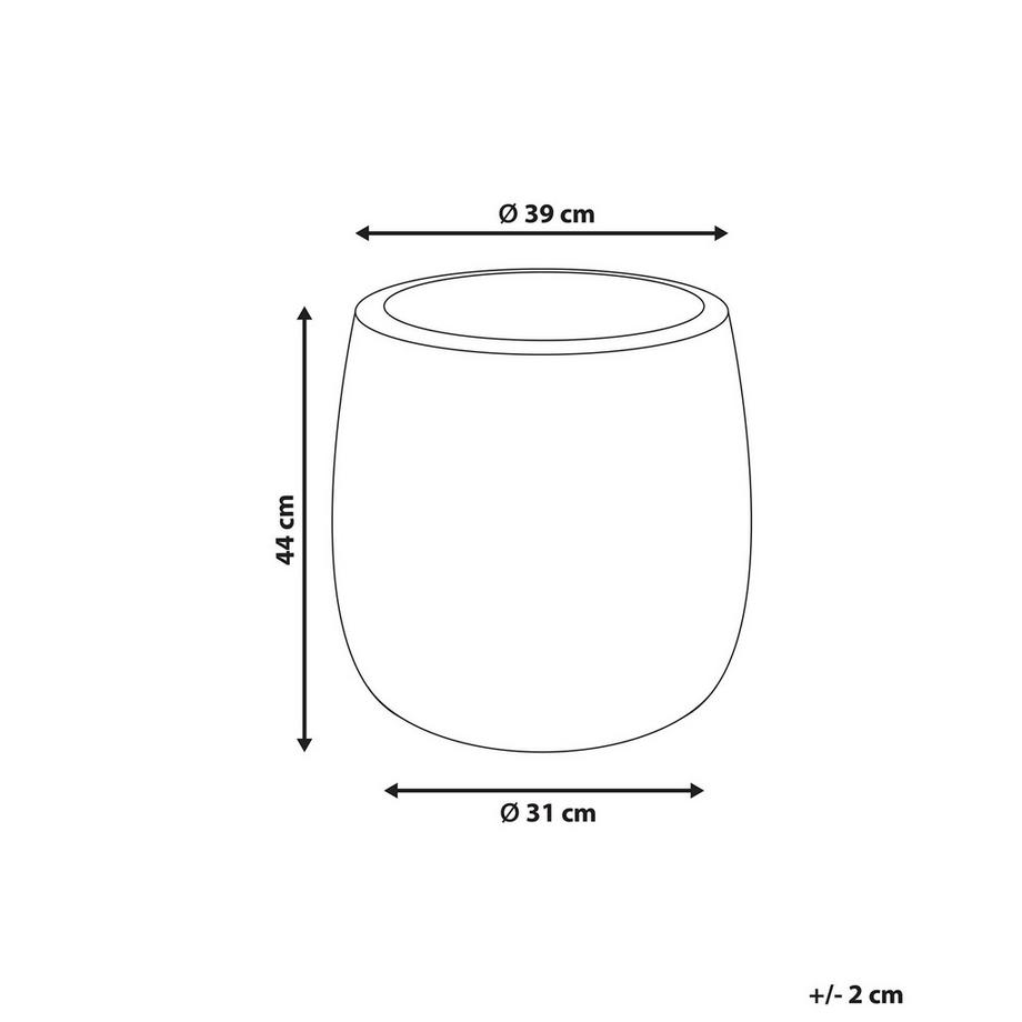 Beliani Cache-pot en Fibre d'argile Moderne LIVADIA  