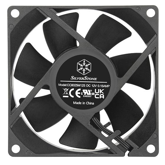 SilverStone  FN80 Boitier PC Ventilateur 8 cm Noir 1 pièce(s) 