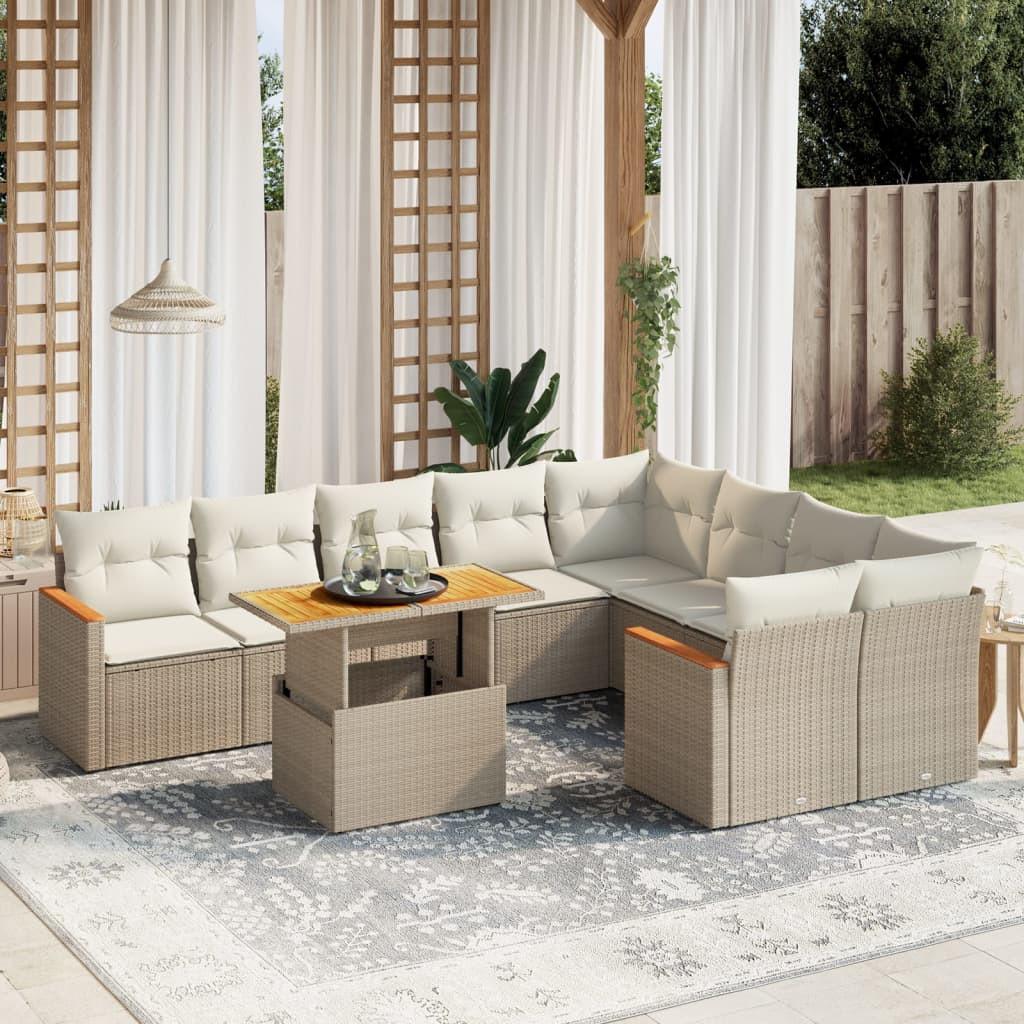 VidaXL Garten sofagarnitur poly-rattan  