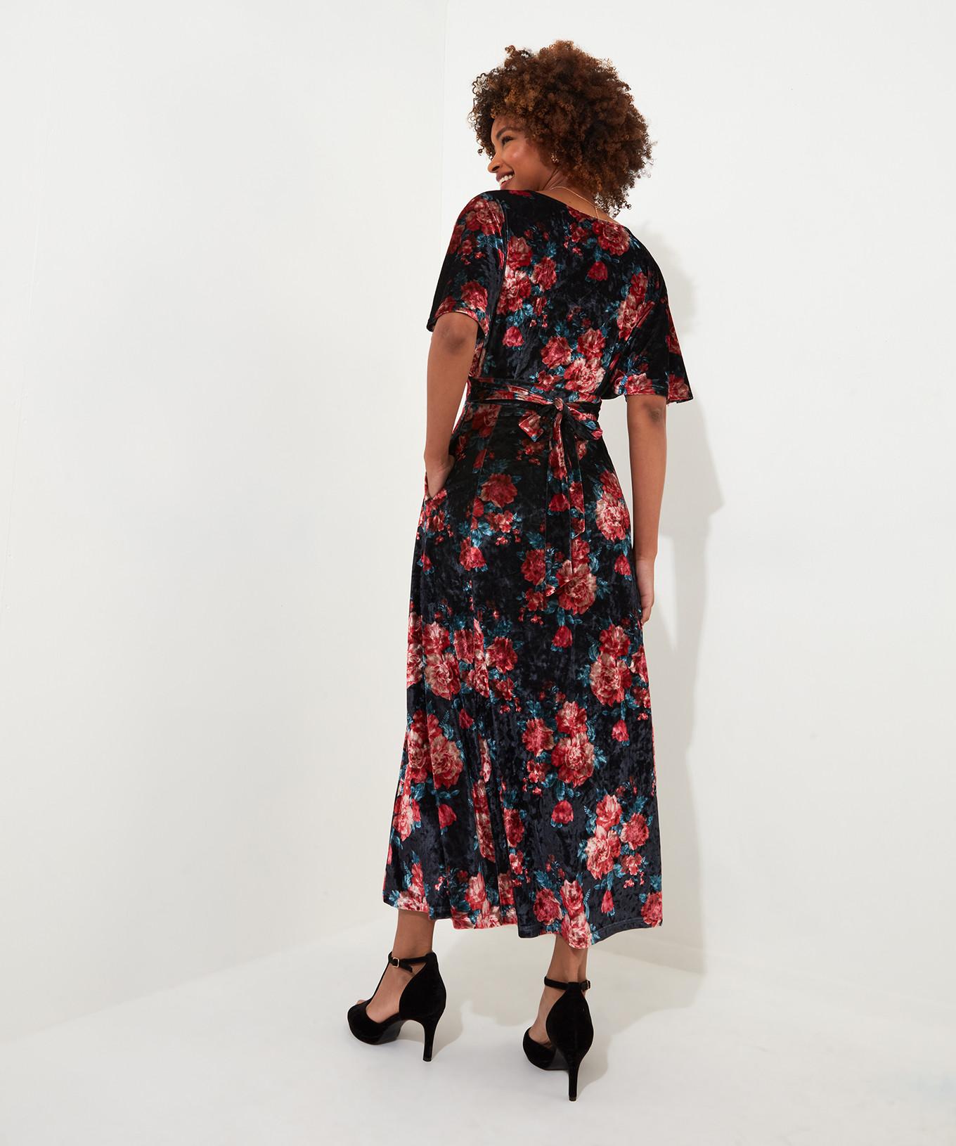 Joe Browns  Robe Velours Taille à Nouer Florale 